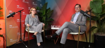 GTCR's Collin Roche and PE Hub's MK Flynn at PEI Group's 2025 NEXUS conference.