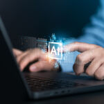 AI data and big data technology Business people calculate, analyze, and visualize complex datasets on their computers. data mining artificial intelligence machine learning business analysis