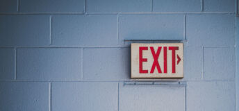 Exit sign
