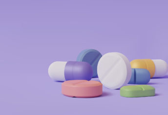 Vector illustration of medical pills